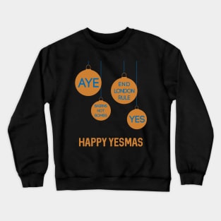 Bronze Happy Yesmas Christmas Decoration Bauble Design Crewneck Sweatshirt